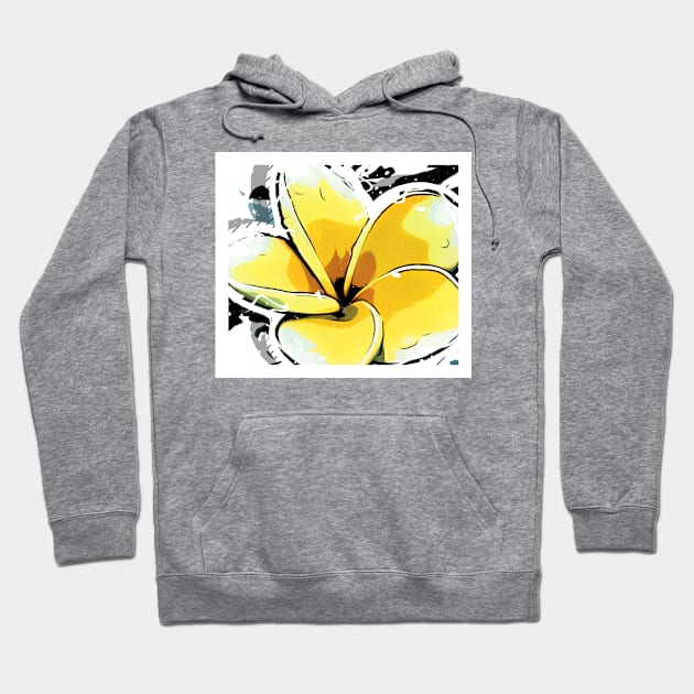 Hawaiian plumeria Hoodie by junochaos